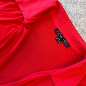 Rich Red Boston Proper Side Cinch Top